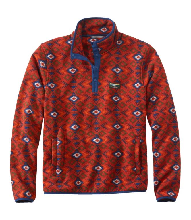 Men's L.L.Bean Sweater Fleece Pullover, Print