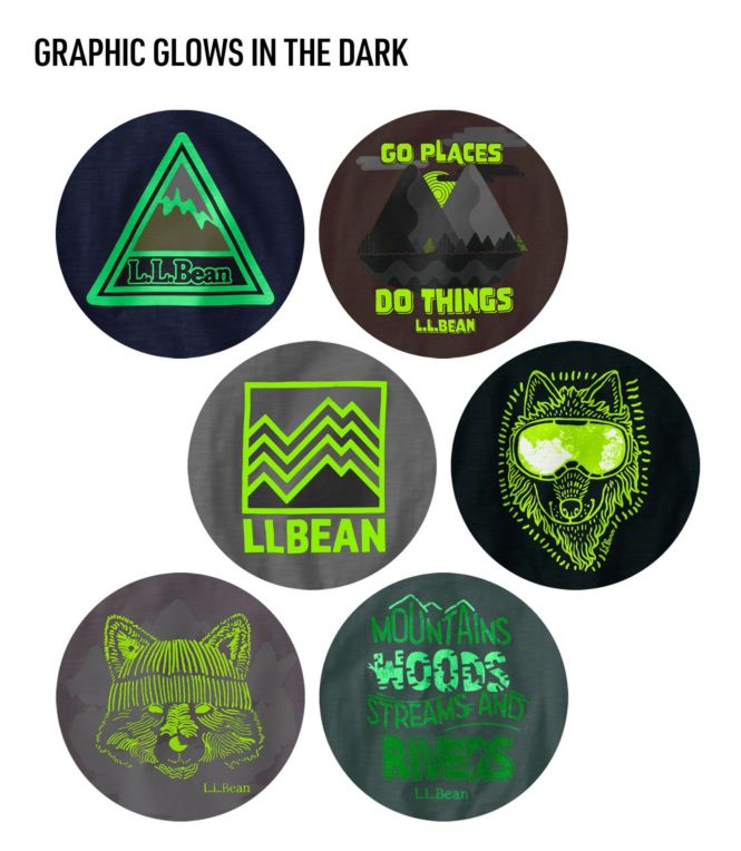 Kids' Graphic Tee, Long-Sleeve Glow-in-the-Dark