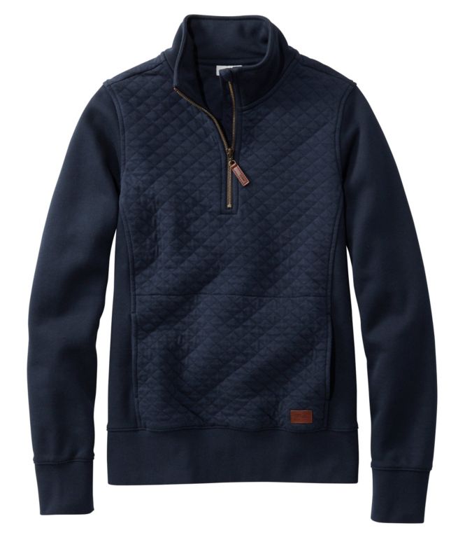 Women's Quilted Quarter-Zip Pullover