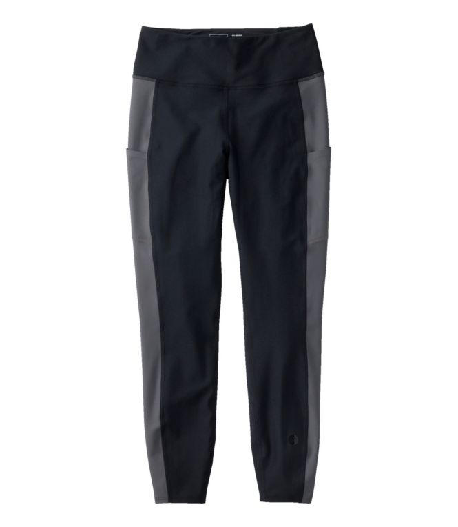 Women's L.L.Bean Everyday Performance 7/8 Leggings, High-Rise Pocket Colorblock