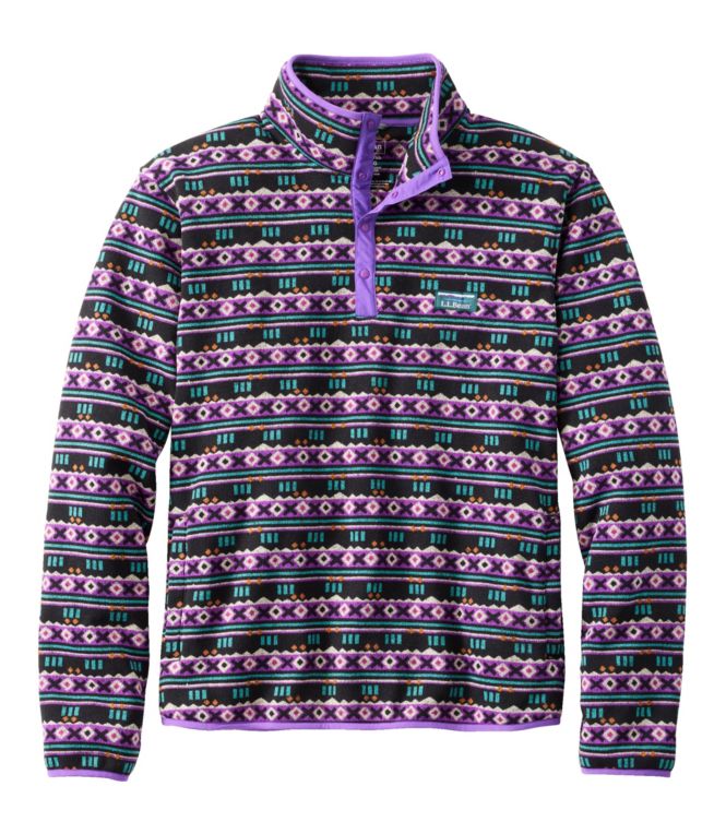 Men's L.L.Bean Sweater Fleece Pullover, Print