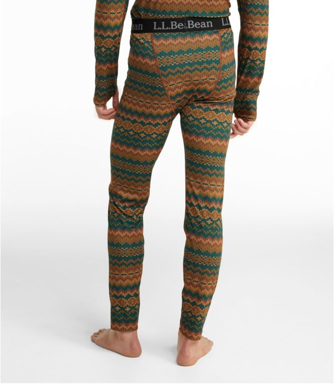 Men's L.L.Bean Lightweight Base Layer Pants, Print