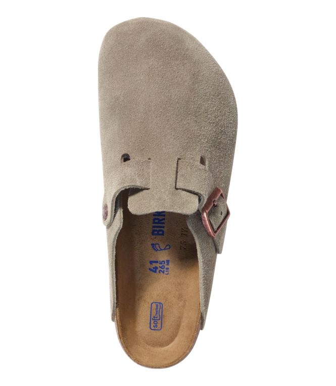 Men's Birkenstock Soft Footbed Boston Clogs, Suede