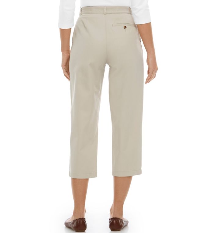 Women's Wrinkle-Free Bayside Pants, Ultra-High Rise Hidden Comfort Waist Crop Straight-Leg