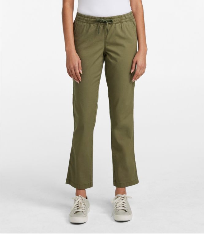 Women's Lakewashed Chino Pants, Mid-Rise Pull-On Ankle