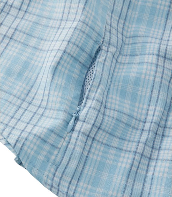 Women's Tropicwear Shirt, Plaid Long-Sleeve