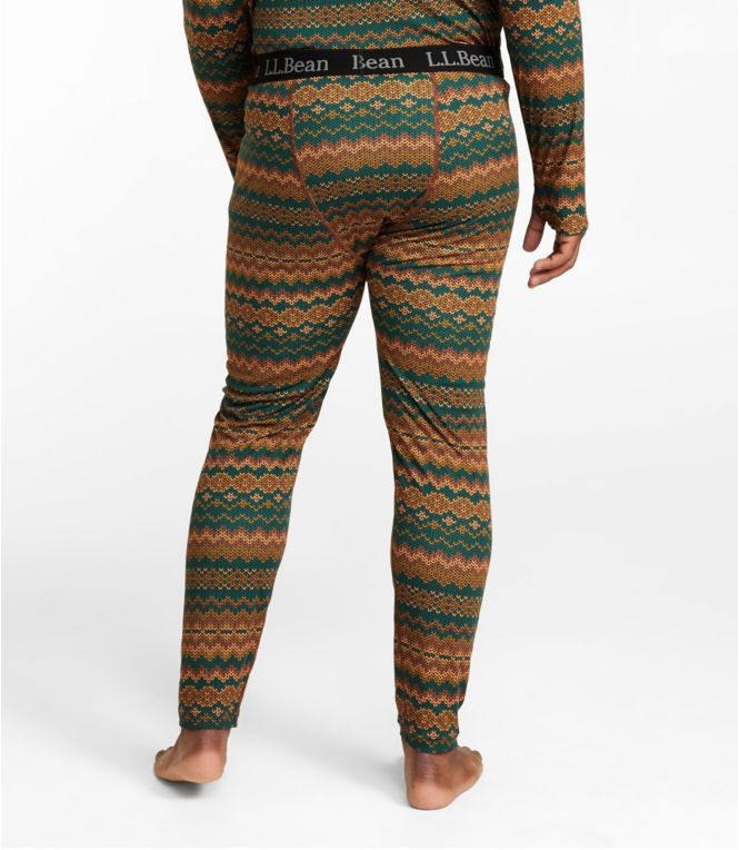Men's L.L.Bean Lightweight Base Layer Pants, Print