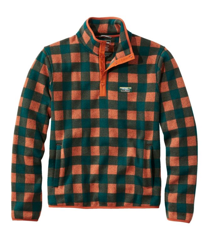 Men's L.L.Bean Sweater Fleece Pullover, Print