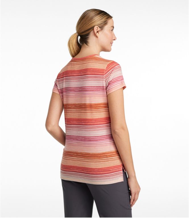 Women's Everyday SunSmart® Tee, Short-Sleeve Stripe