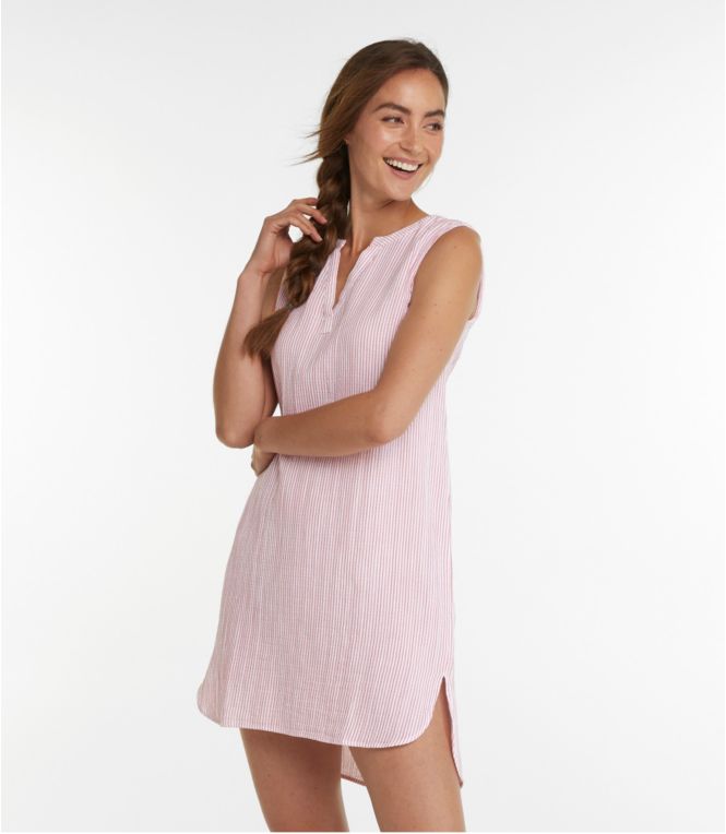 Women's Cloud Gauze Cover-Up Dress, Stripe