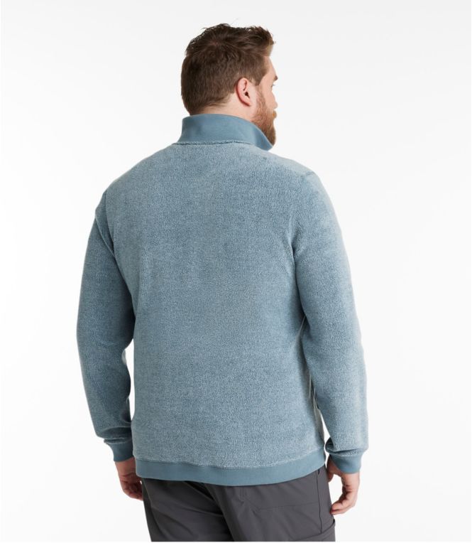 Men's Tumbled Sherpa, Quarter-Zip Pullover
