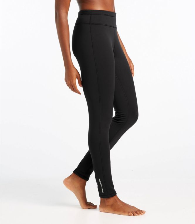 Women's PrimaLoft ThermaStretch Fleece Tights, Mid-Rise