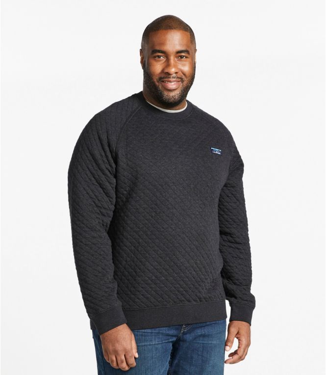 Men's Quilted Sweatshirt, Crewneck
