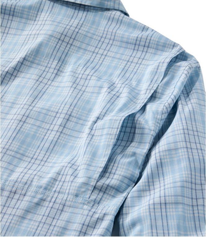 Men's Tropicwear Shirt, Plaid Long-Sleeve