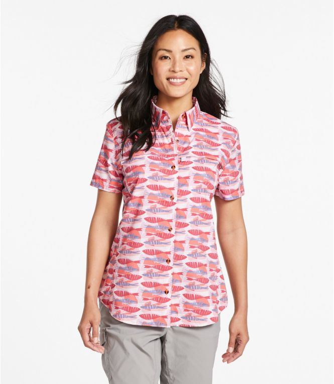 Women's Tropicwear Shirt, Short-Sleeve Print