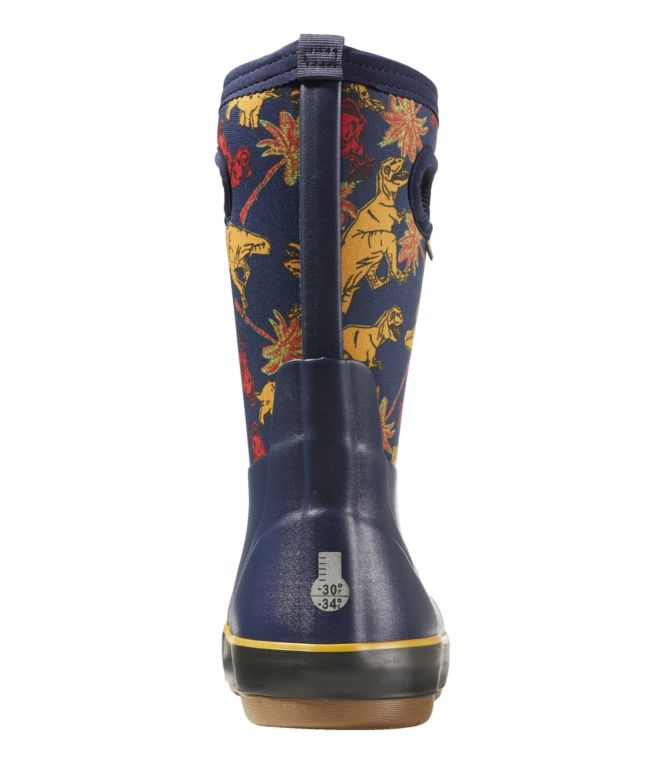 Kids' Bogs Classic Boots, Neon Dino