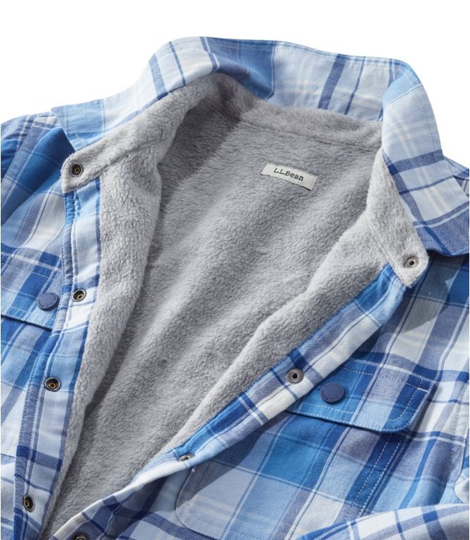 Women's Fleece-Lined Flannel Shirt, Snap-Front Plaid
