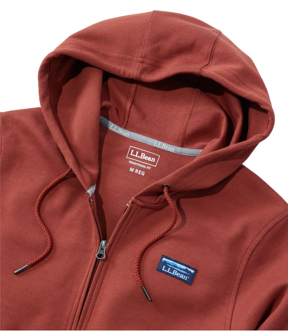 Men's Comfort Stretch Performance® Piqué, Full-Zip Hoodie