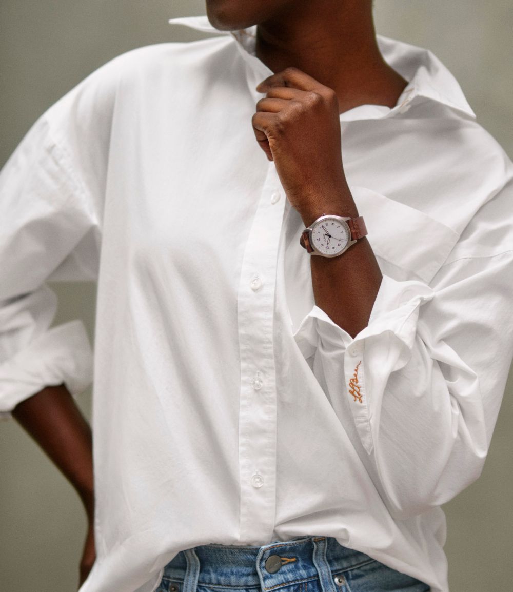 Women's Signature Premium Essential Poplin Shirt, Long-Sleeve