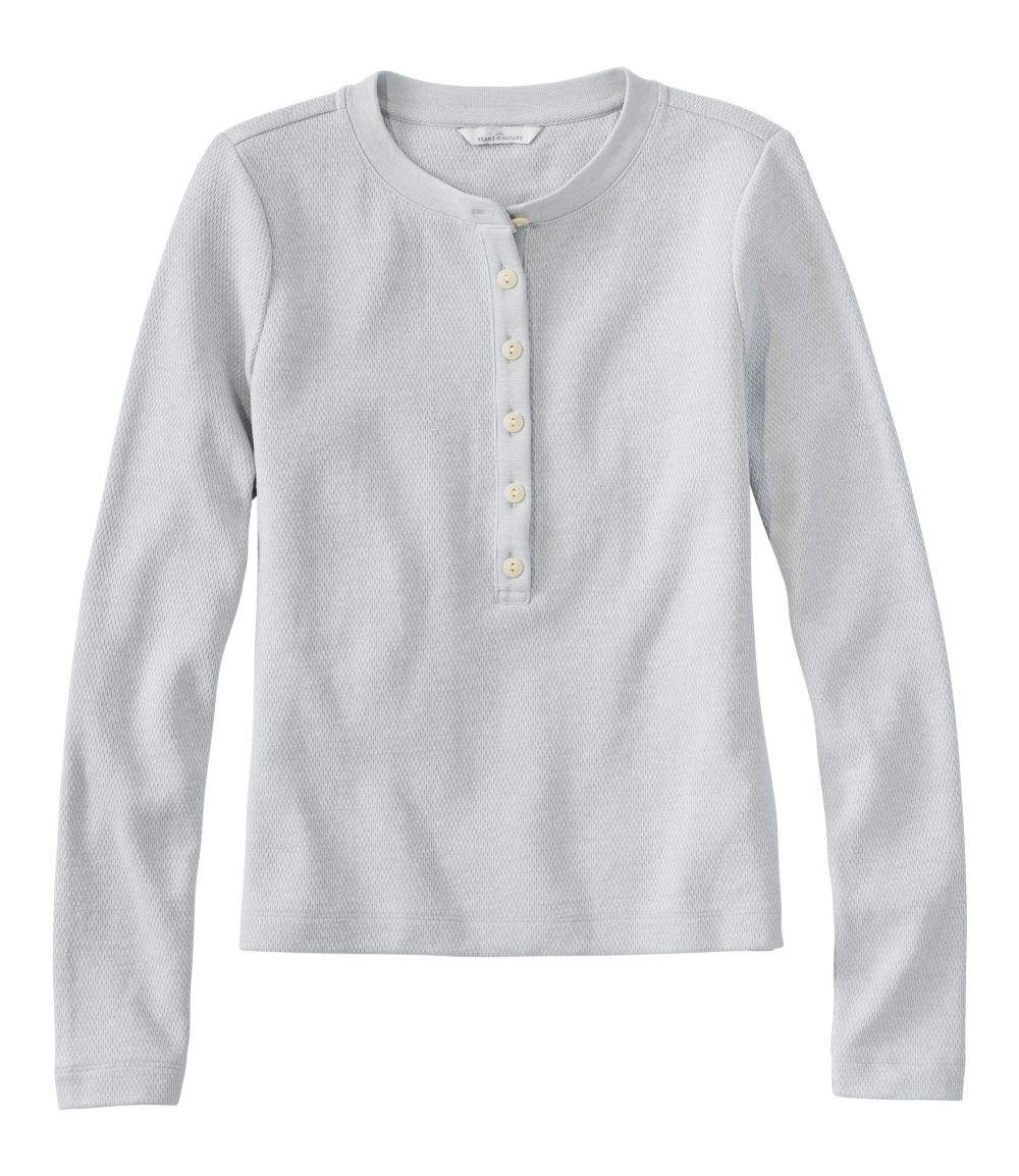 Women's Signature Premium Thermal Tops, Long-Sleeve Henley Shirt