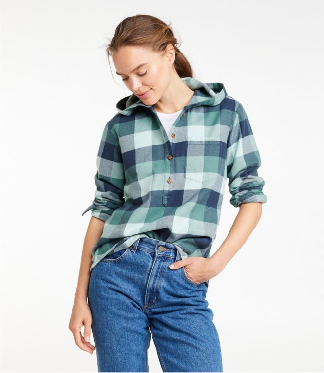 Women's Soft-Brushed Flannel Hoodie