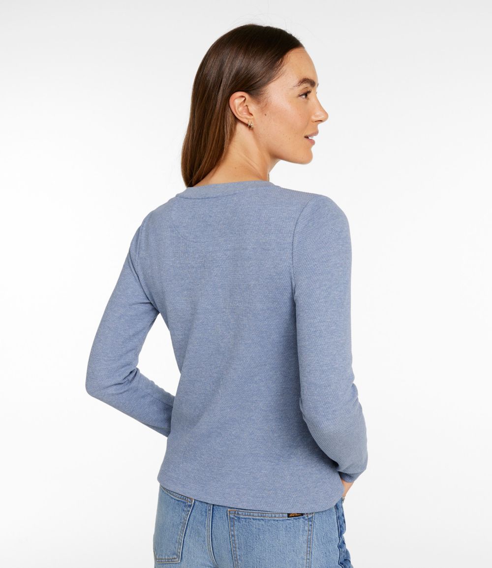 Women's Signature Premium Thermal Tops, Long-Sleeve Henley Shirt