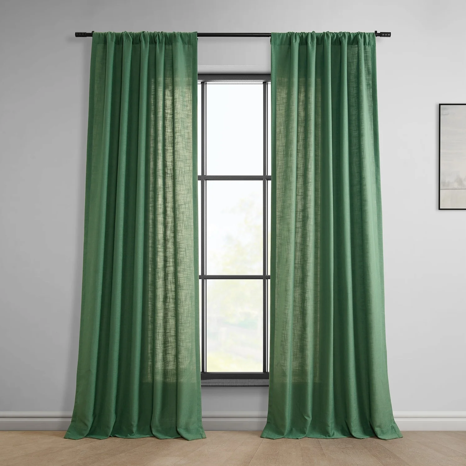 Exclusive Fabrics Classic Faux Linen Curtain (1 Panel)