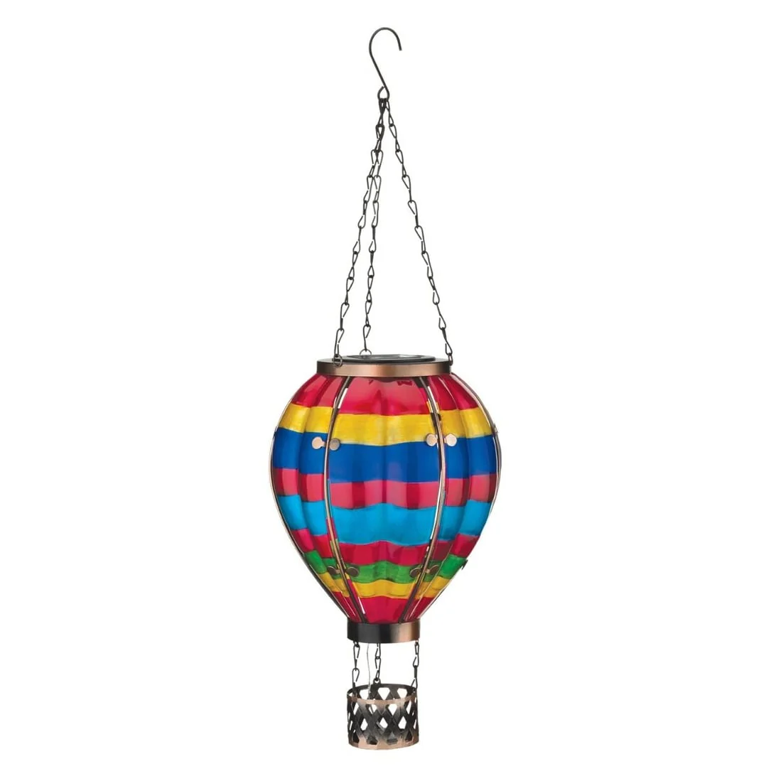 Hot Air Balloon Solar Lantern LG - Multi Stripe
