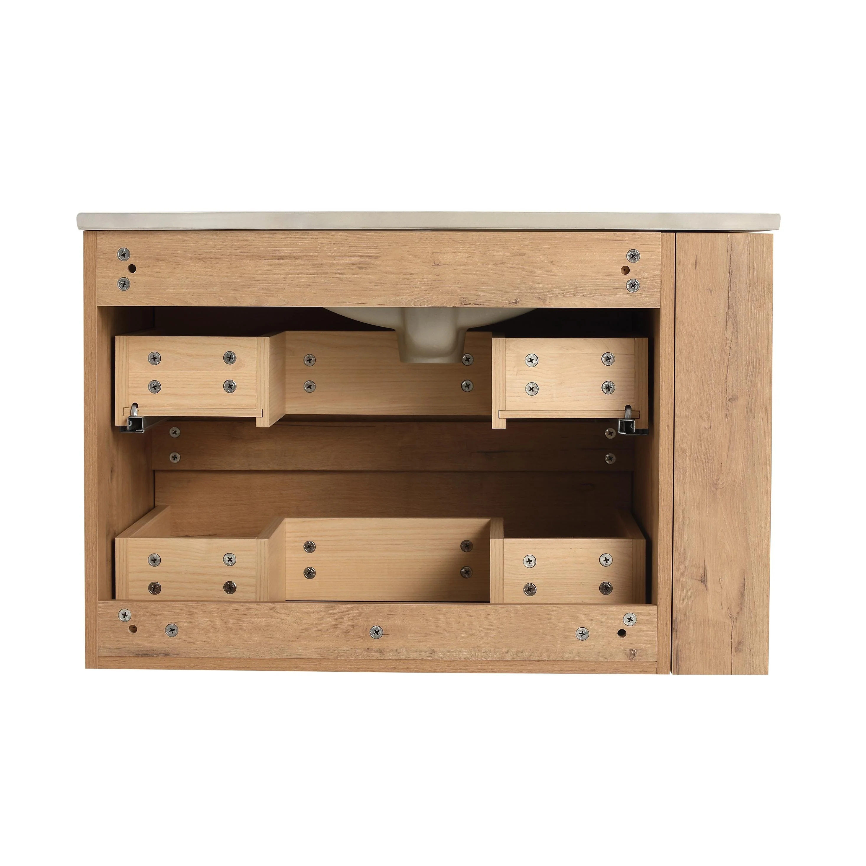 Beingnext 30''/36'' Single Sink Floating Bathroom Vanity with Soft Close Drawer and Adjustable Shelf