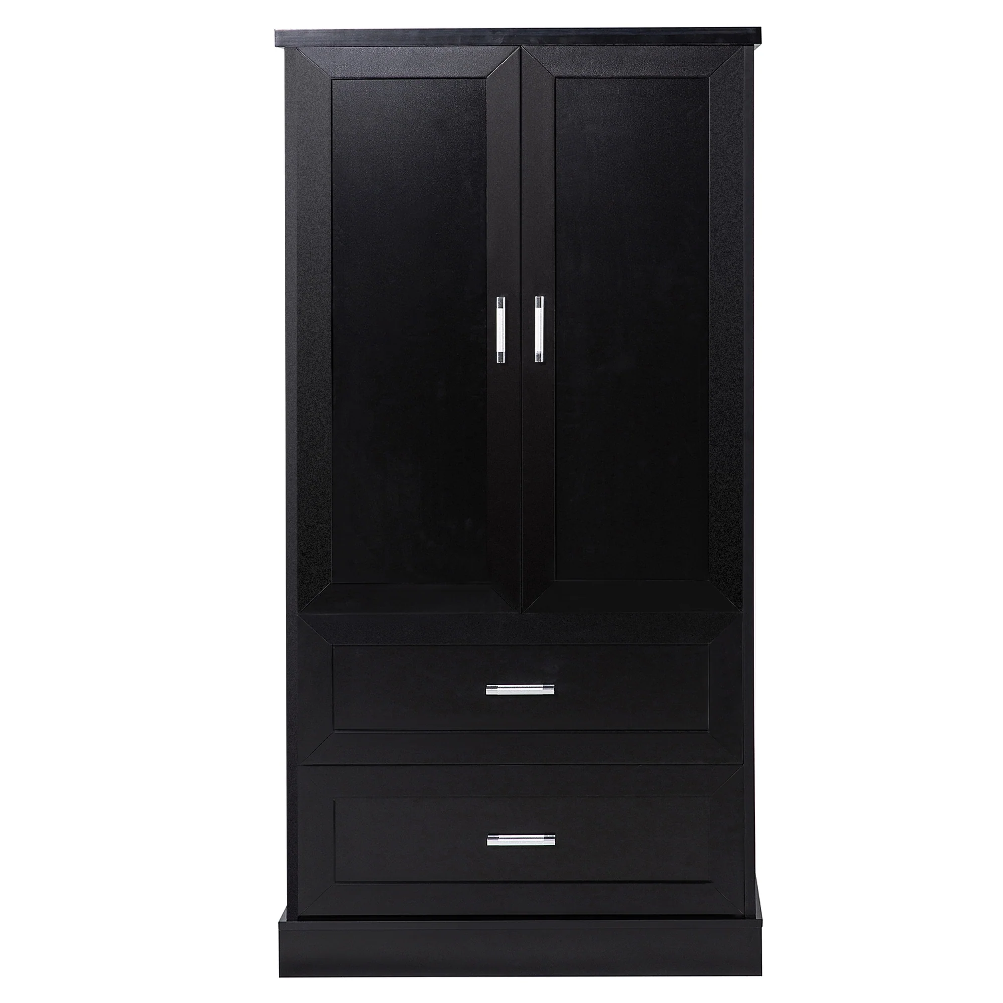 Tall Bathroom Storage Cabinet, Cabinet with Two Doors and Drawers, Adjustable Shelf, MDF Board