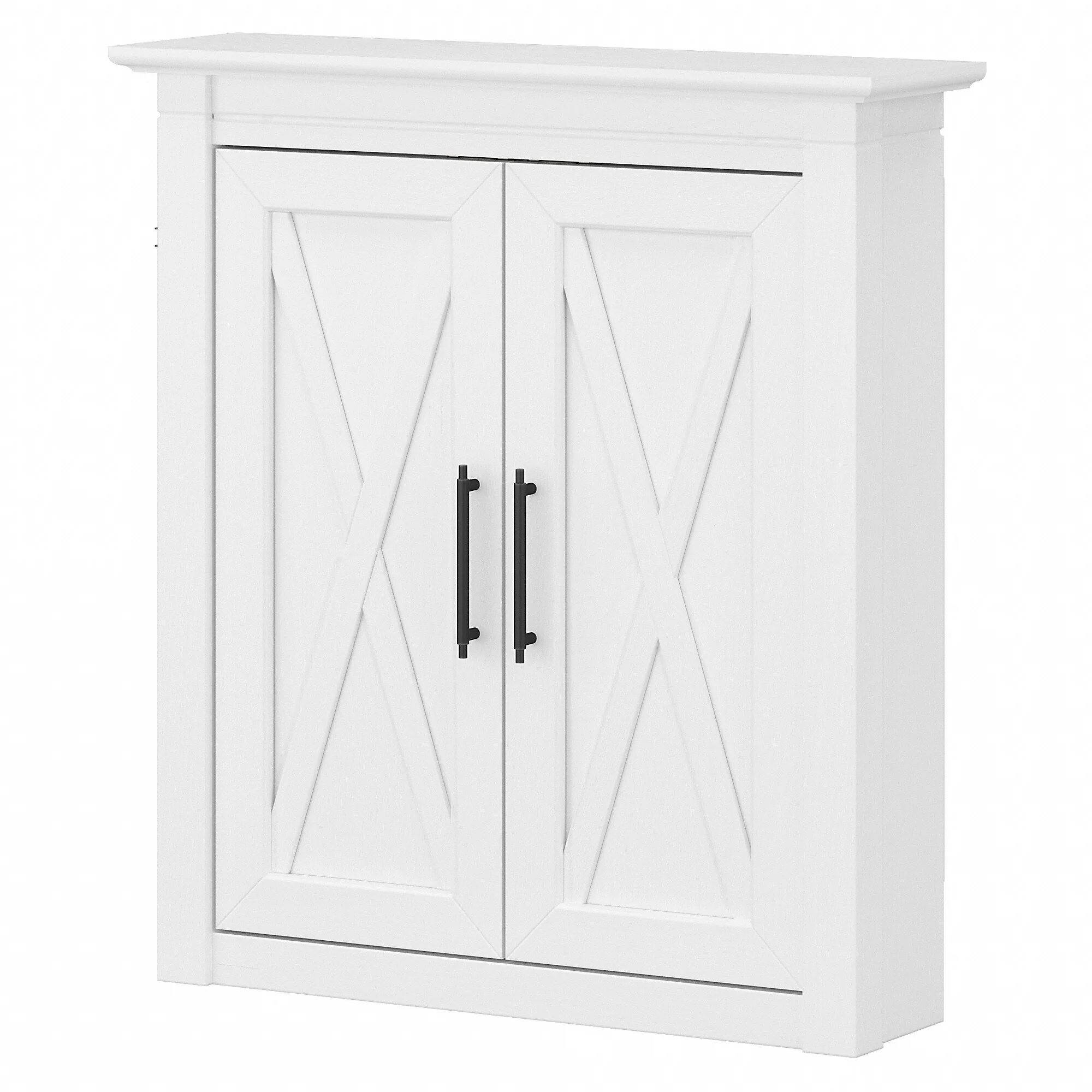 Key West Bathroom Wall Cabinet with Doors by Bush Furniture