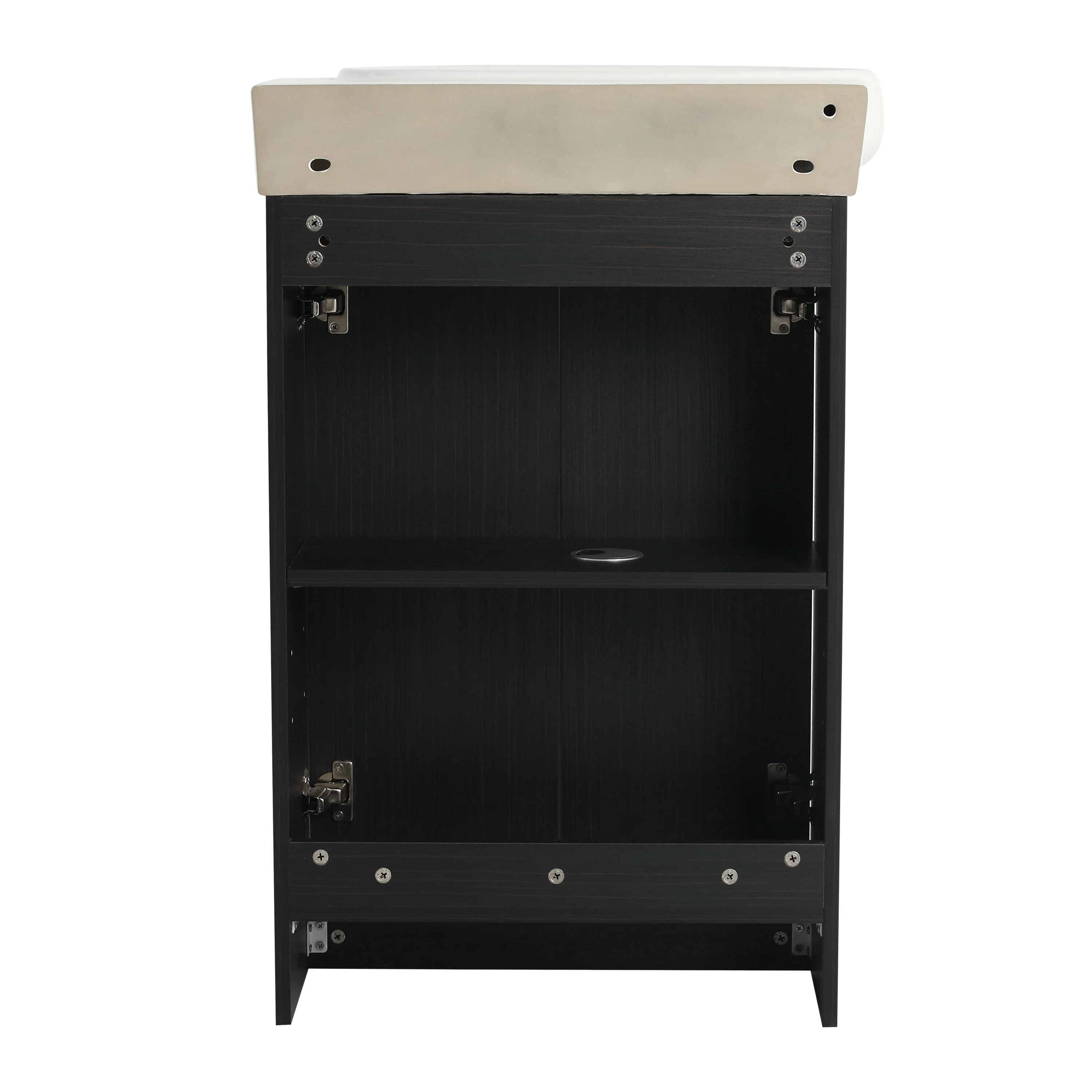BNK 16/18/23 inch Freestanding/Floating Bathroom Vanity with Single Sink,Powder Room Vanity with Soft Close Door