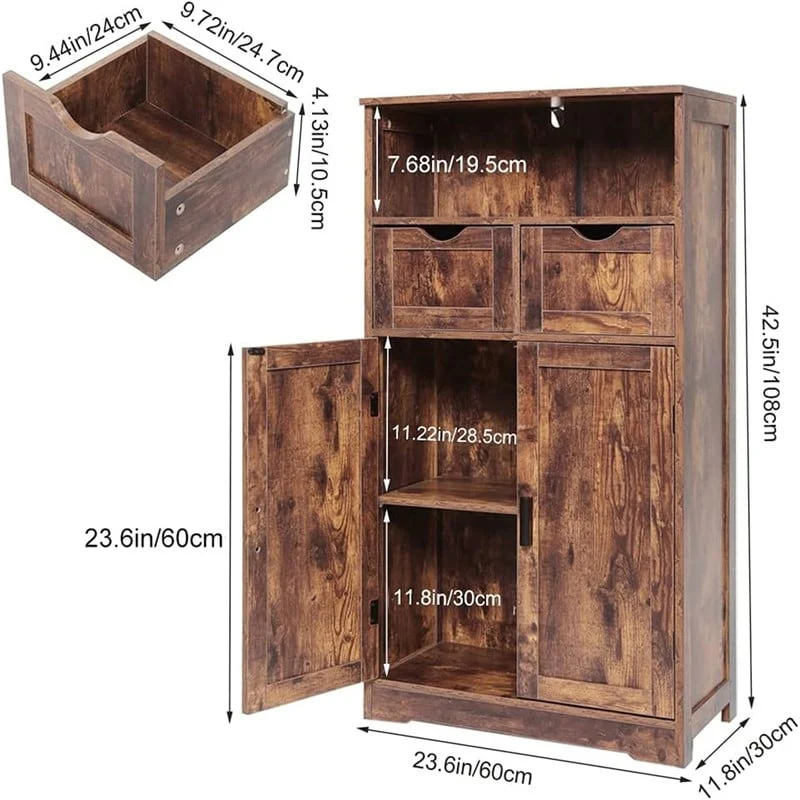 Bathroom Wall Cabinet - 11.8