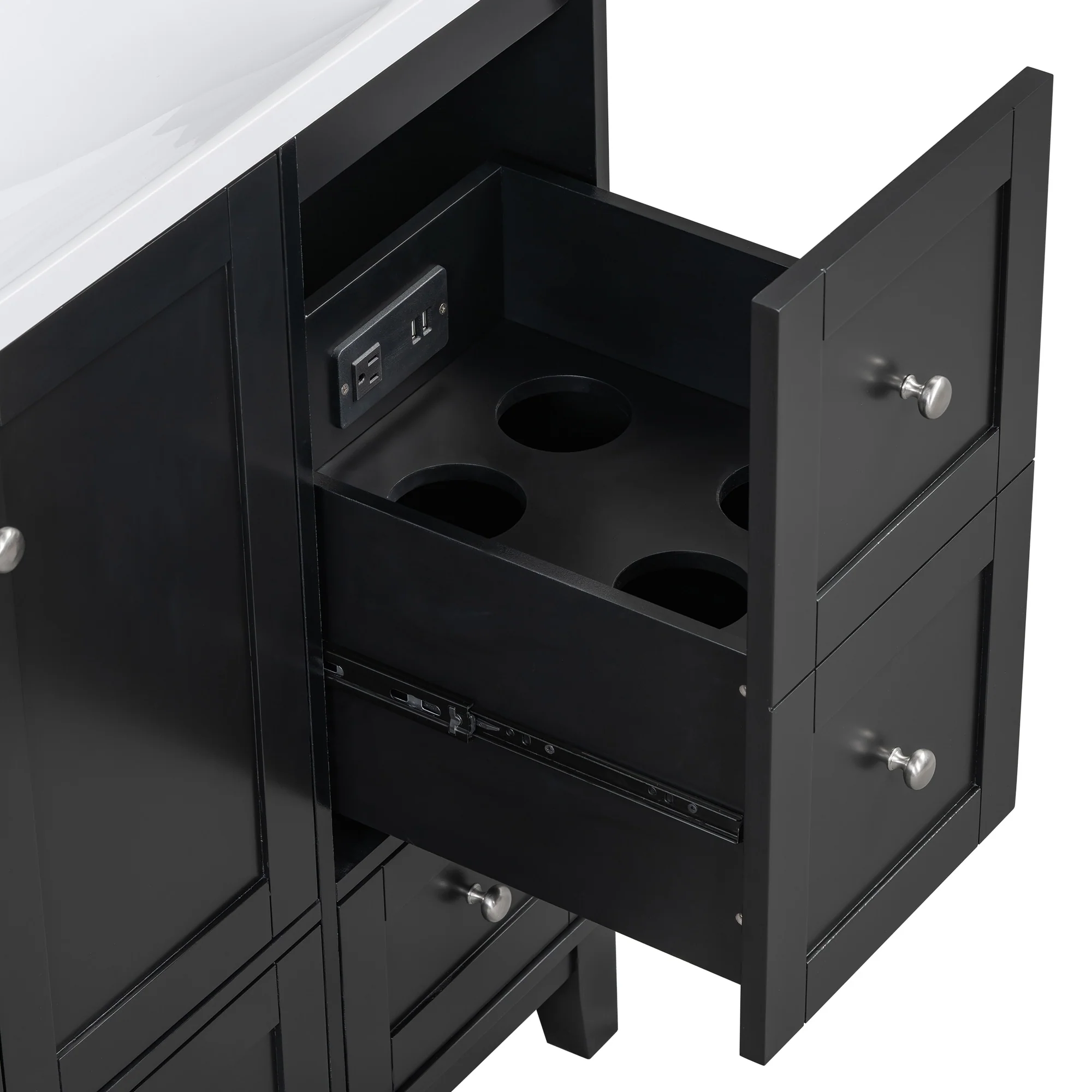 36 Inch Modern Bathroom Vanity with USB Charging
