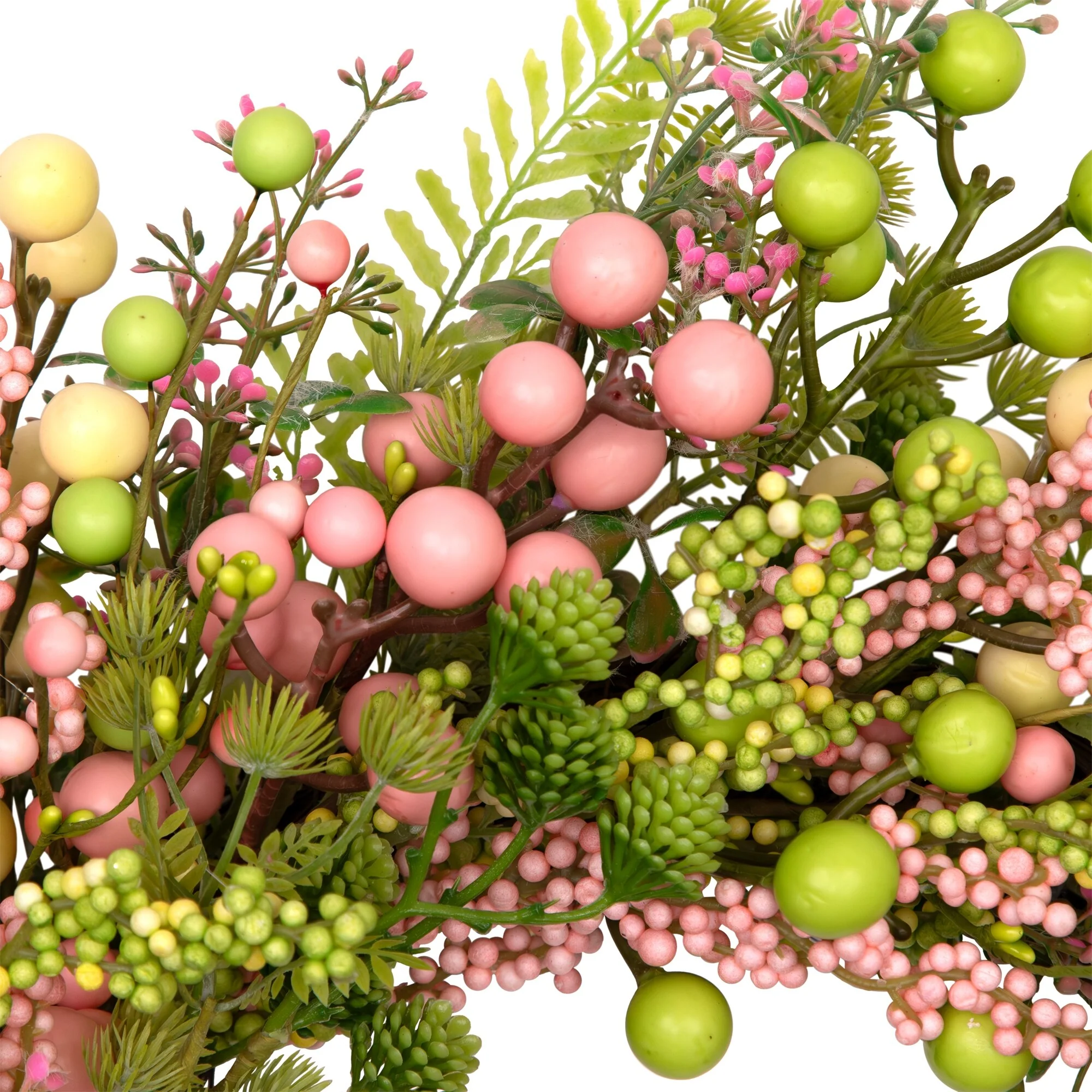 Berries and Olives Artificial Spring Wreath - 25