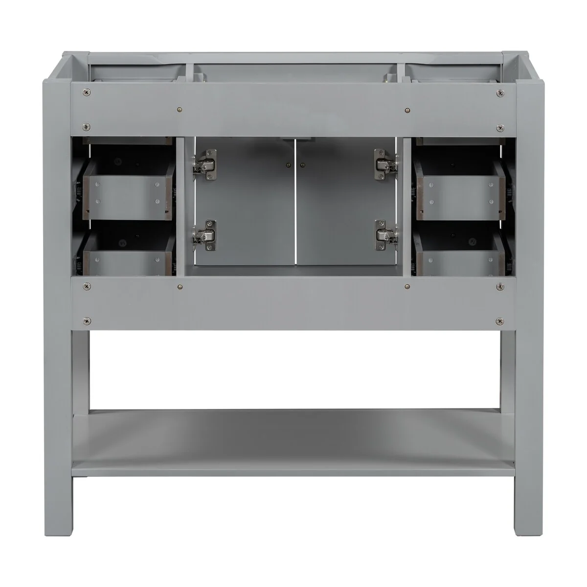 36'' Bathroom Vanity Modern Bathroom Storage Cabinet with 6 Drawers
