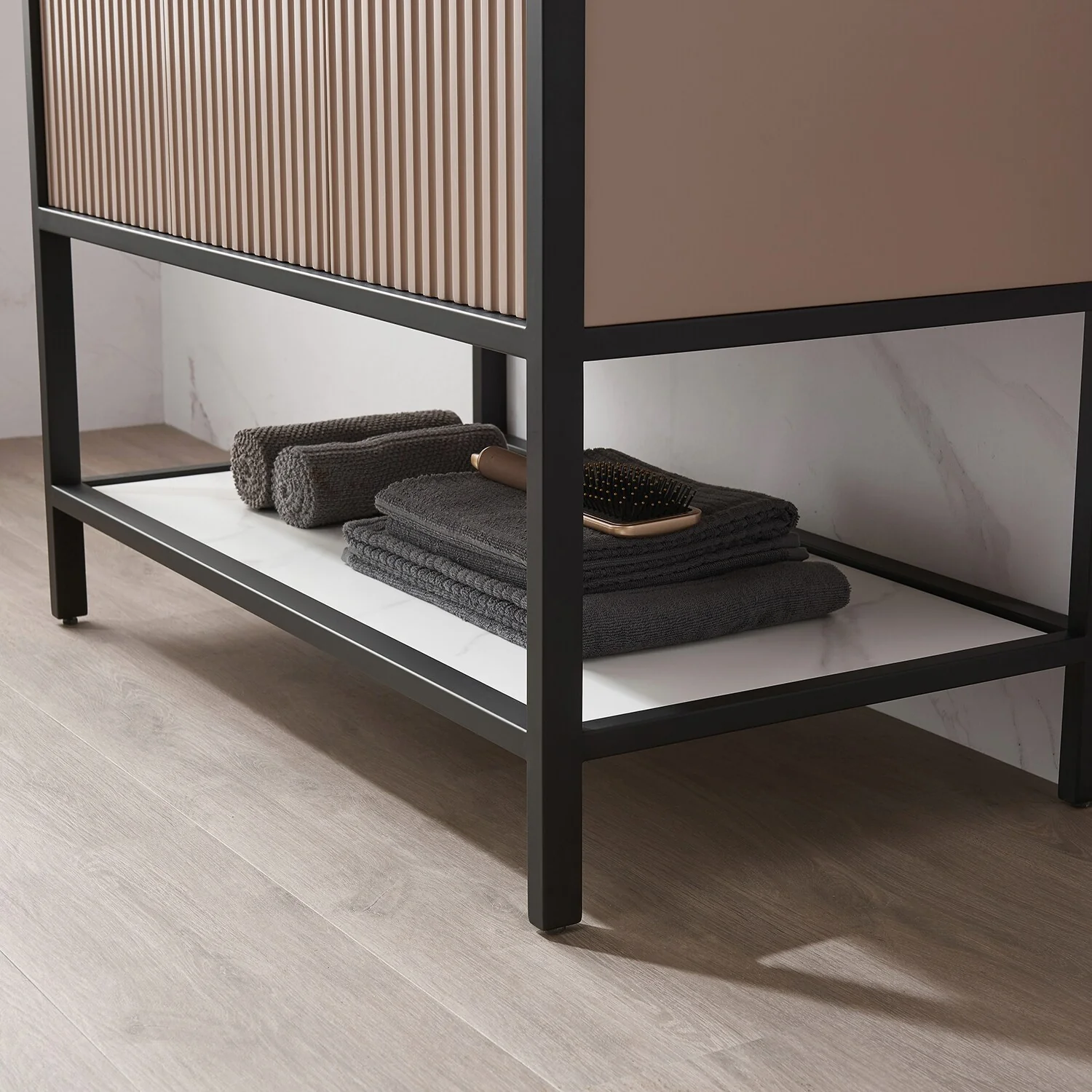 Marcilla 36 in. Single Sink Bath Vanity with Stone Sink Top