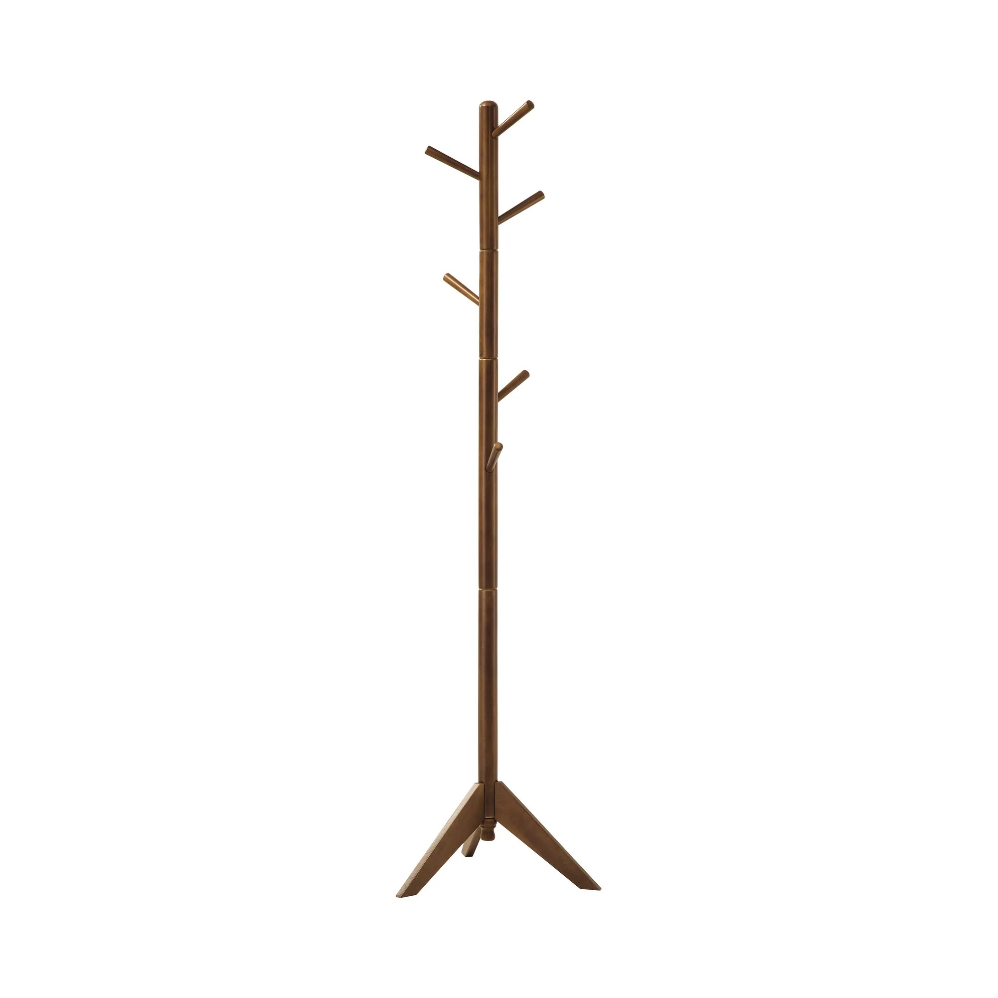 Cahul 6-hook Rubberwood Coat Rack