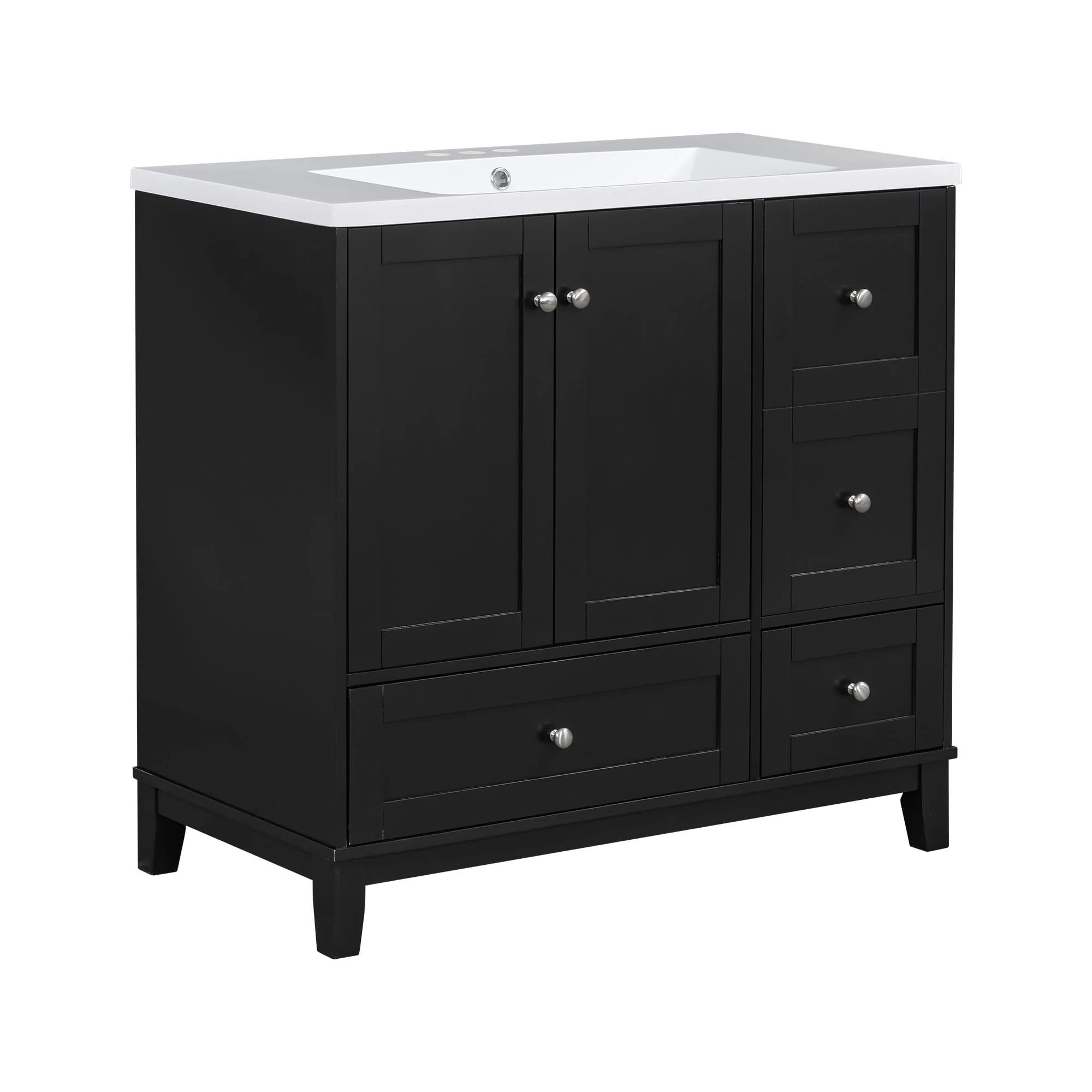 36 Inch Modern Bathroom Vanity with USB Charging