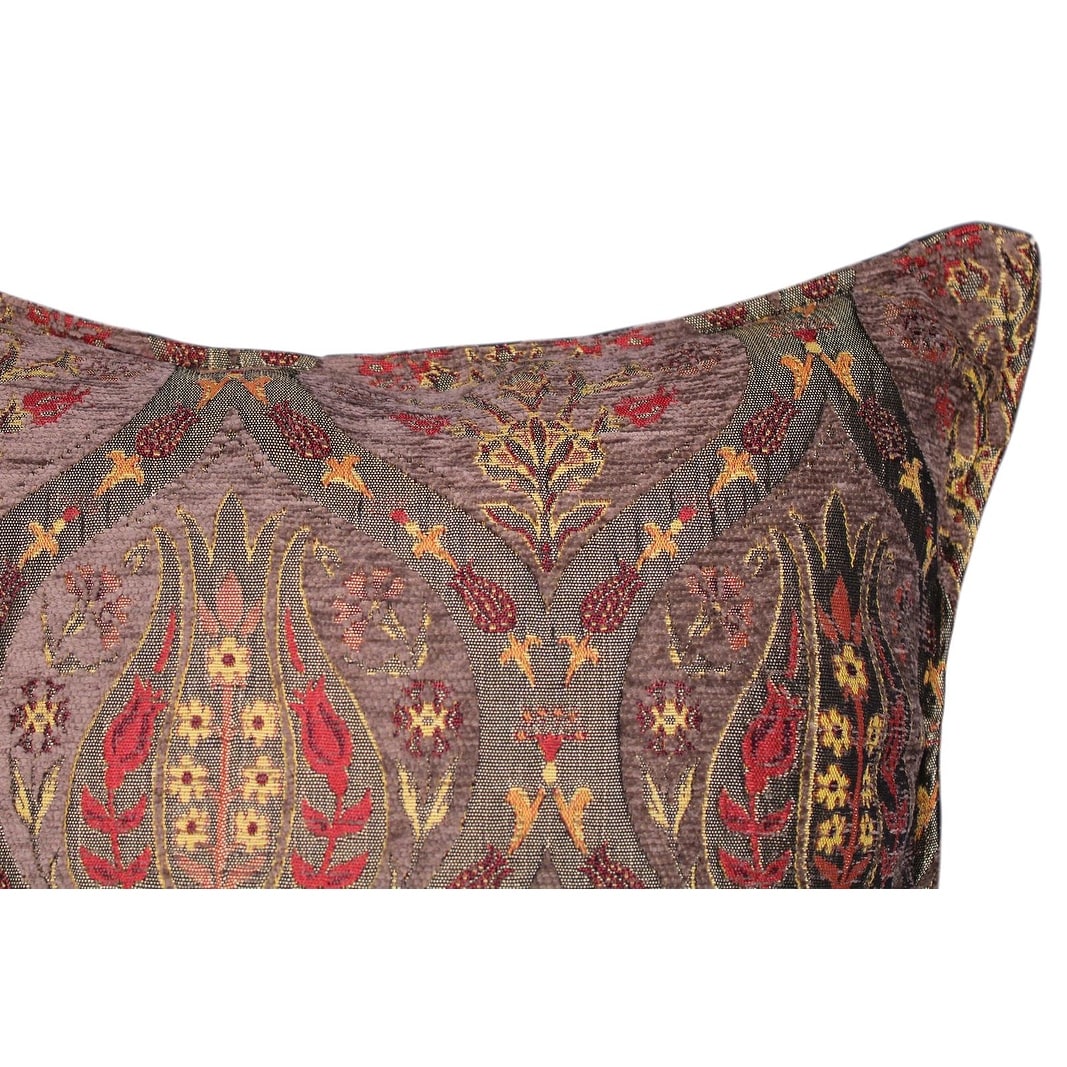 Boho Chic Peony Turkish Throw Pillow