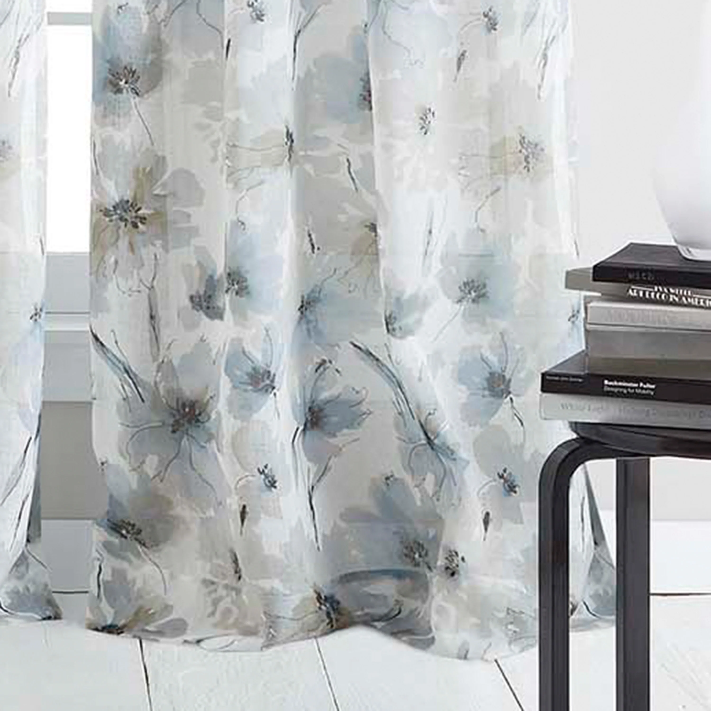 DKNY Modern Bloom Single Curtain Panel