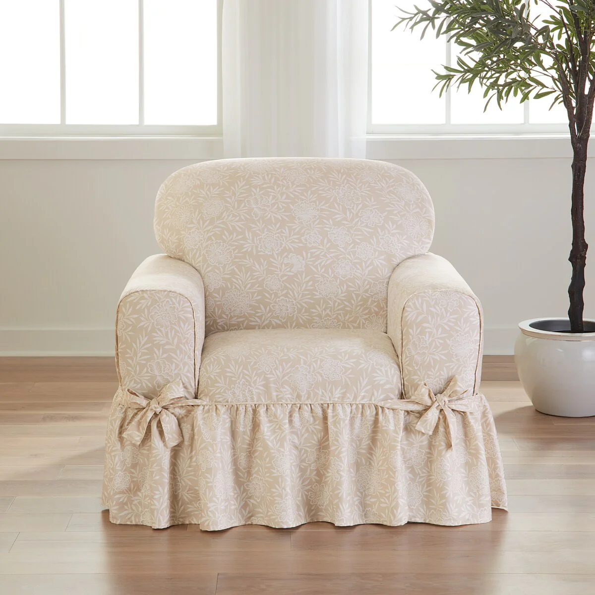 SureFit Essential Twill 1 Piece Chair Slipcover