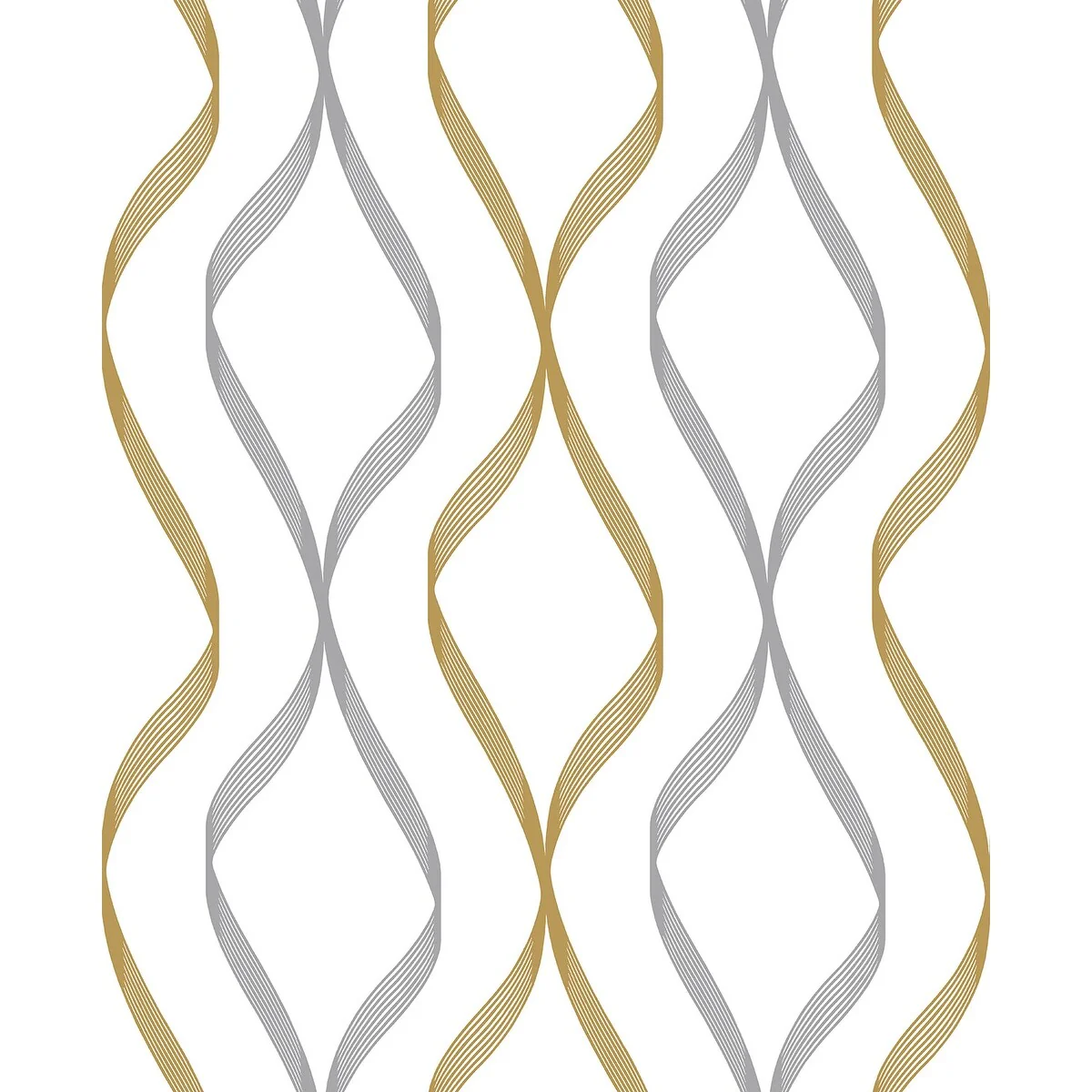 NextWall Ogee Ribbon Peel and Stick Wallpaper