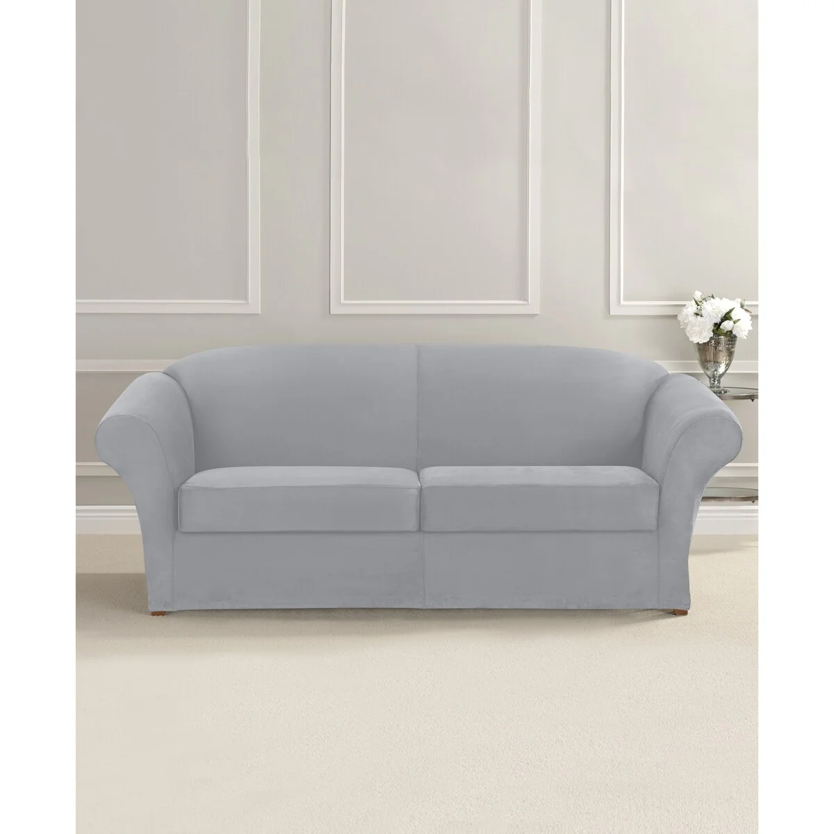 SureFit Ultimate Stretch Suede 3 Piece Sofa Slipcover