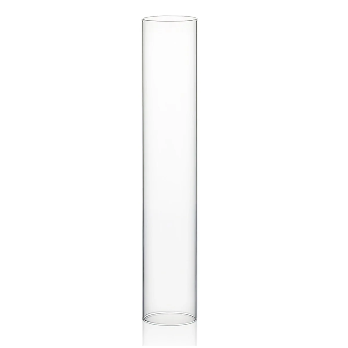 Clear Glass Cylinder Hurricane Chimney Tube, Candle Cover - 1 Piece