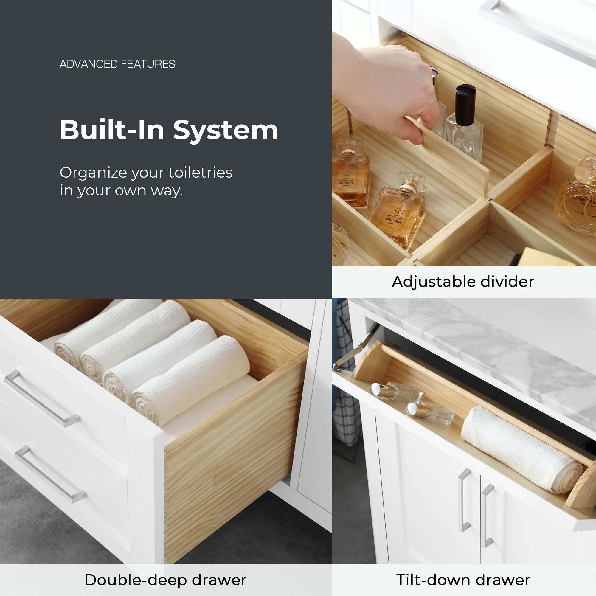 OVE Decors Tahoe 72 White Vanity