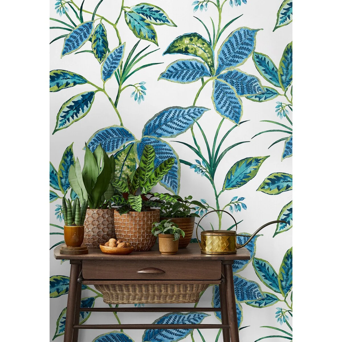 NextWall Boho Leaf Trail Peel and Stick Wallpaper