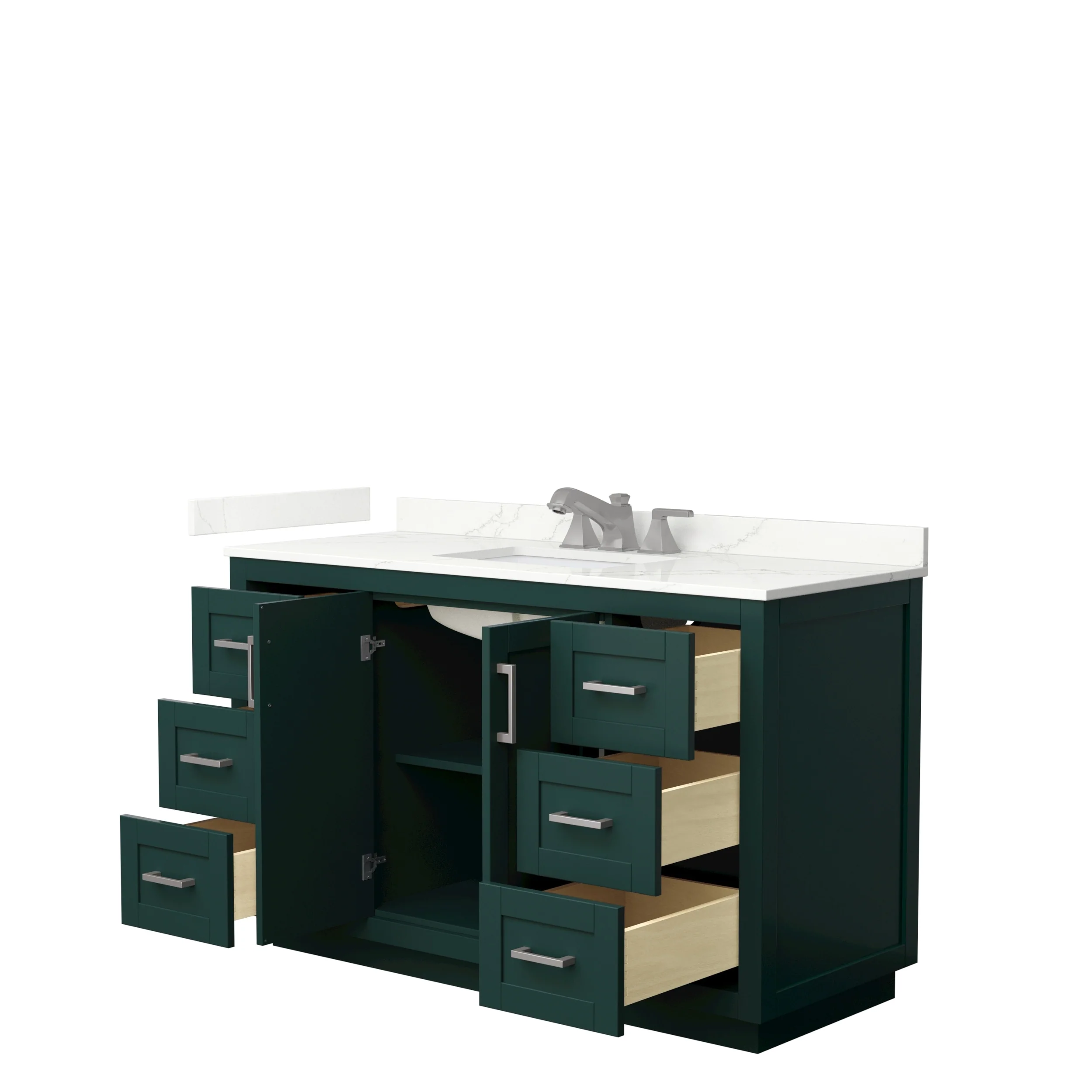 Miranda 54-inch Single Vanity, Quartz Top