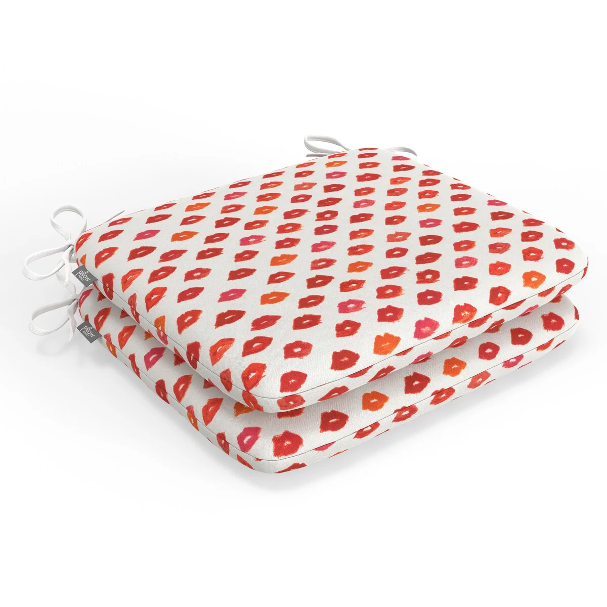 Pillow Perfect Outdoor/Indoor 100% T-Spun Polyester Seat Cushion, Weather Resistant, Fade Resistant