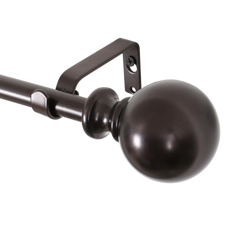 UTOPIA ALLEY 3/4 Inch Curtain Rod - Curtain Rods For Windows 28 to 48 Inch, Adjustable Drapery Rods